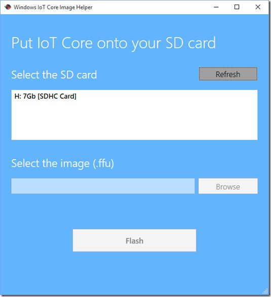 Click with the mouse on the Refresh button